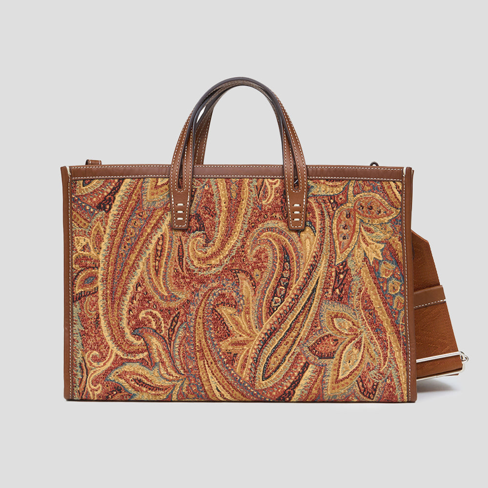 ☆新品未使用☆A VACATION BREAD M イエロー A VACATION/ア ヴァケーション】BREAD M YELLOW PAISLEY：トート