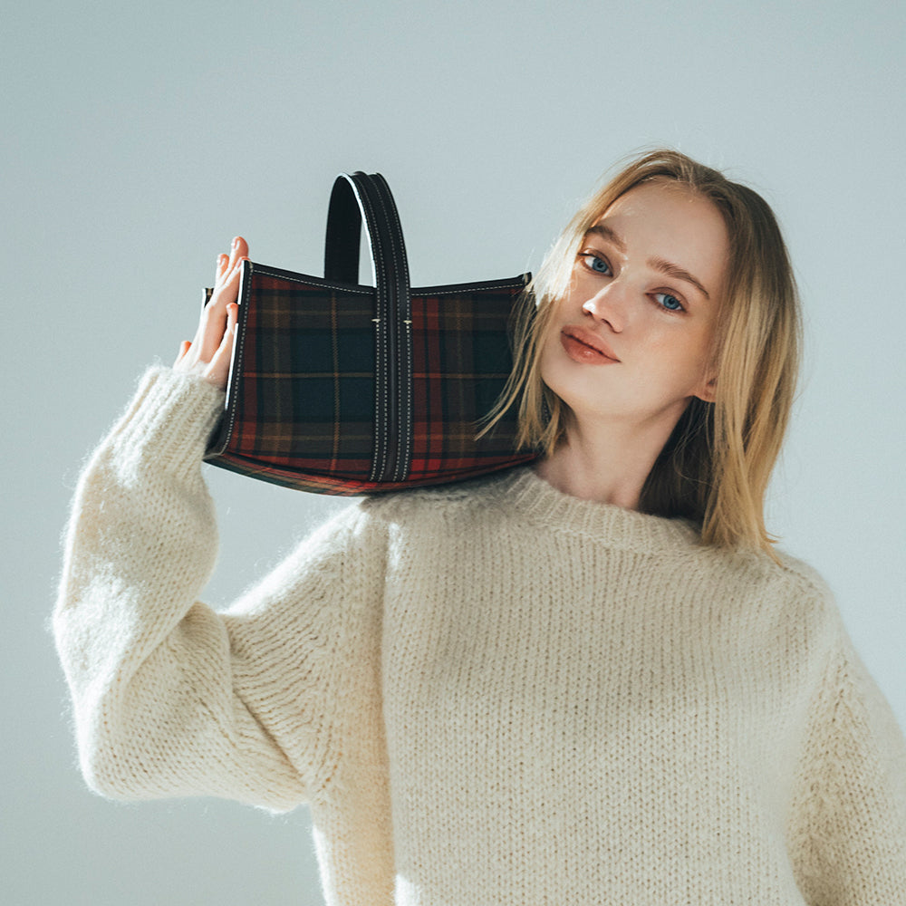 <A VACATION＞SEE SAW チェック バッグ A VACATION＞SEE SAW チェック バッグ